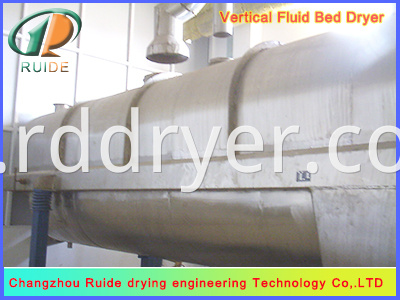 Edible sugar vibrating fluid bed dryer
